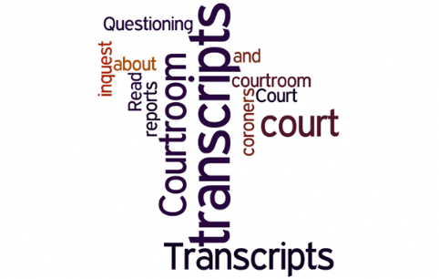 Courtroom Transcripts: Read about Court Transcripts and Courtroom Questioning; courtroom transcripts, court transcripts, coroners court transcripts, inquest reports