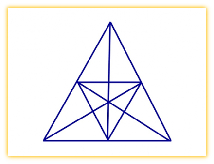Solve it - How many triangles are there in this geometric shape? Perhaps more than you think!